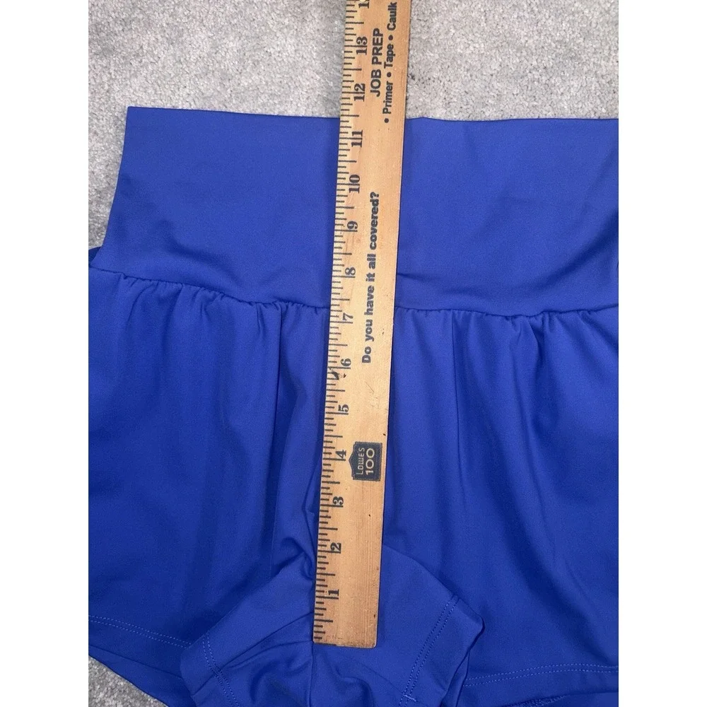 Halara SoftlyZero Airy Super High Waist 2-in-1 Yoga Shorts 3''  Blue